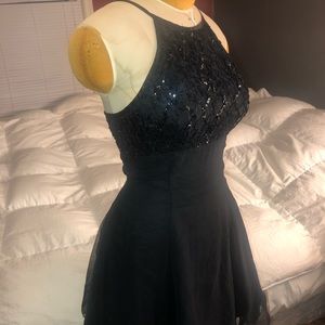 Sequin Little Black Dress
